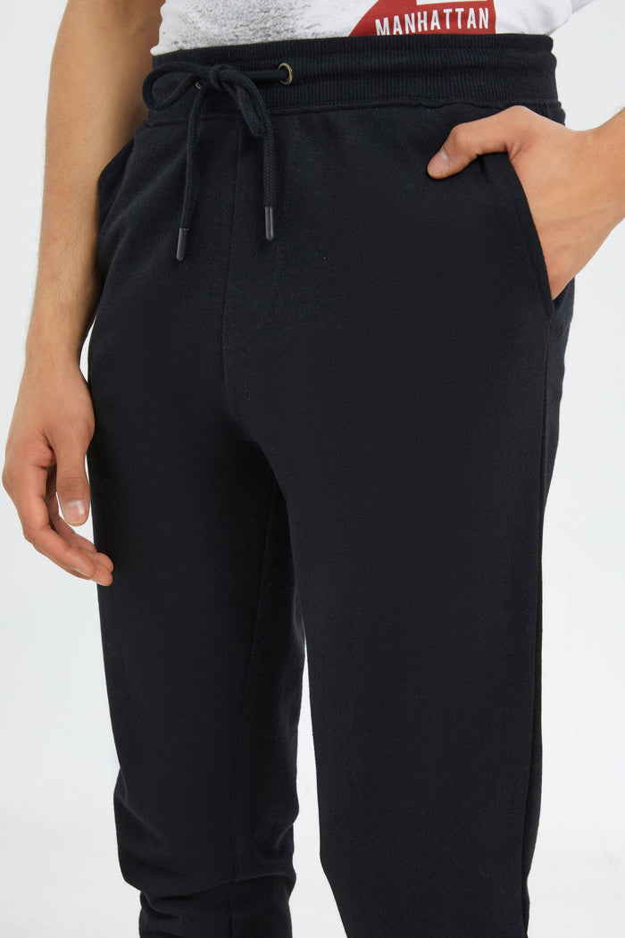 Redtag-Black-Elasticated-Waist-Jogger-365,-Category:Joggers,-Colour:Black,-Deals:New-In,-Dept:Menswear,-Filter:Men's-Clothing,-H1:MWR,-H2:GEN,-H3:SPW,-H4:ATP,-Men-Joggers,-Non-Sale,-Promo:TBL,-Season:365,-Section:Men,-TBL-Men's-