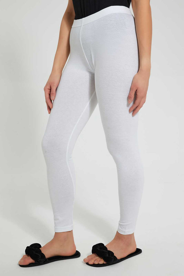 Redtag-White-Full-Length-Leggings-Leggings-Women's-