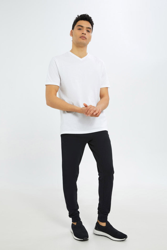 Redtag-White-V-Neck-Basic-T-Shirt-365,-Category:T-Shirts,-Colour:White,-Deals:4-FOR-40,-Deals:Sale,-Dept:Menswear,-Filter:Men's-Clothing,-FLAT40WK29,-H1:MWR,-H2:GEN,-H3:TSH,-H4:TSH,-Men-T-Shirts,-MQN,-Promo:TBL,-Season:365,-Section:Men,-TBL-Men's-