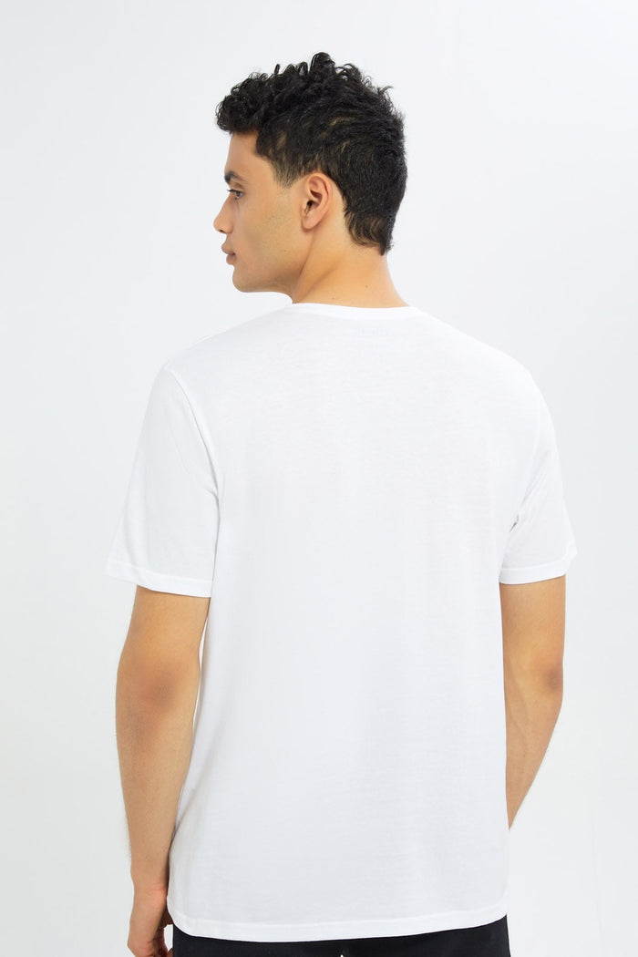 Redtag-White-V-Neck-Basic-T-Shirt-365,-Category:T-Shirts,-Colour:White,-Deals:4-FOR-40,-Deals:Sale,-Dept:Menswear,-Filter:Men's-Clothing,-FLAT40WK29,-H1:MWR,-H2:GEN,-H3:TSH,-H4:TSH,-Men-T-Shirts,-MQN,-Promo:TBL,-Season:365,-Section:Men,-TBL-Men's-