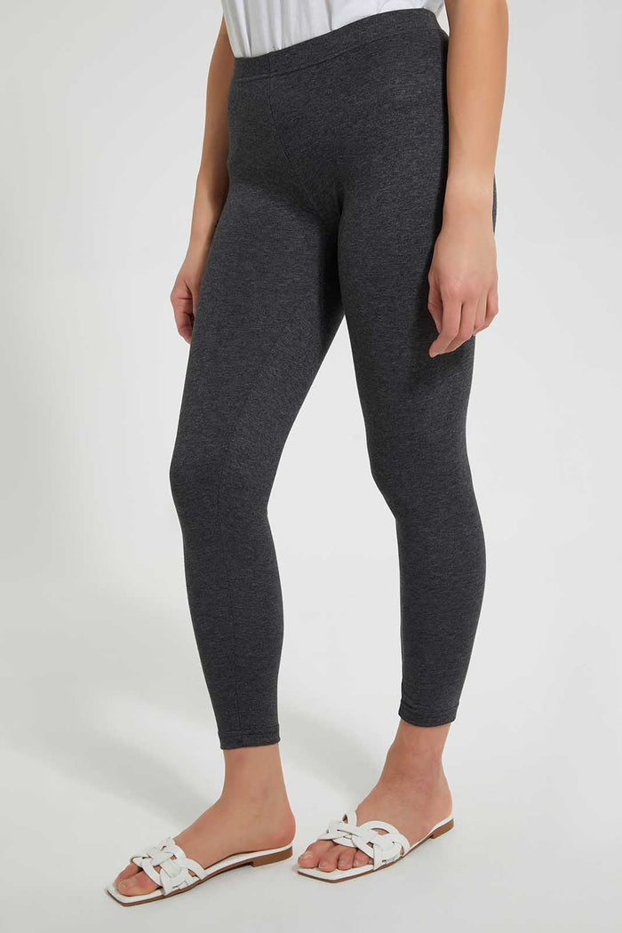 Redtag-Grey-Melange-Leggings-Leggings-Women's-