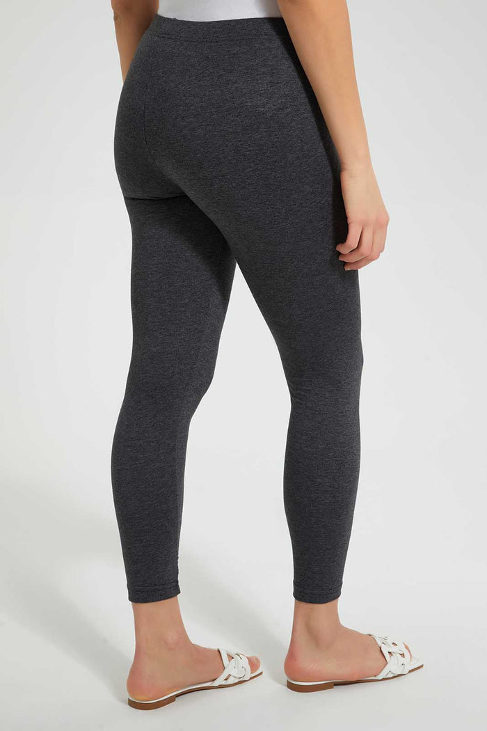 Redtag-Grey-Melange-Leggings-Leggings-Women's-