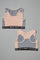 Pink/Grey Comfort Bra (Pack of 2) - REDTAG