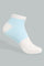 Redtag-Pink/Blue-Stripe-Polka-Yarn-Dyed-Ankle-Socks-(5-Pack)-365,-Colour:Assorted,-Filter:Women's-Clothing,-New-In,-New-In-Women,-Non-Sale,-Section:Women,-Women-Socks-Women's-