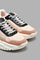 Redtag-Pink-Fabric-Combination-Lace-Up-Sneaker-Sneakers-Women's-