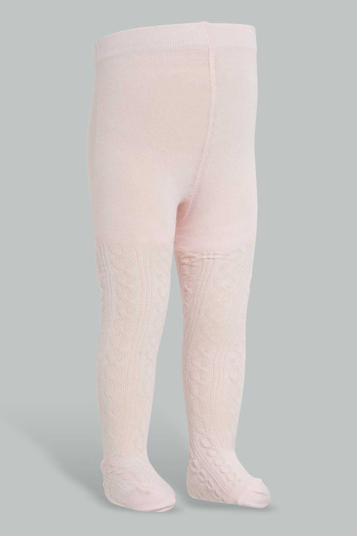 Redtag-Pink-Single-Pc-Pack-Stocking-Tights-&-Stockings-Infant-Girls-3 to 24 Months