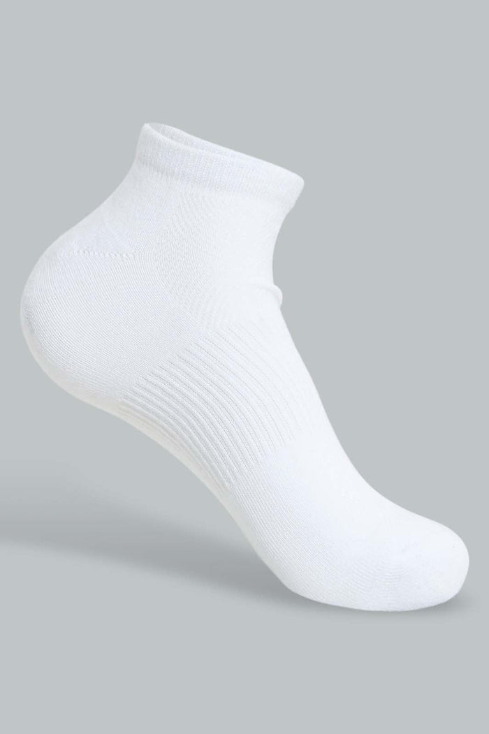 Redtag-White-3Pk-Men'S-Sports-Socks-Sports-Men's-