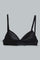 Redtag-White/Black-Padded-Bra-(2Pack)-Padded-Senior-Girls-9 to 14 Years