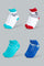 Redtag-White-Navy-And-Red-Car-Print-Ankle-Length-Socks-(4-Pack)-Ankle-Length-Infant-Boys-3 to 24 Months