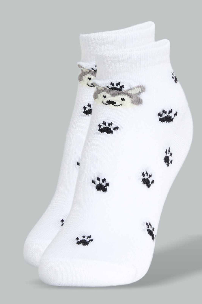 Redtag-Assorted-3-Pk-Paw-Ankle-Socks-Ankle-Socks-Boys-2 to 8 Years