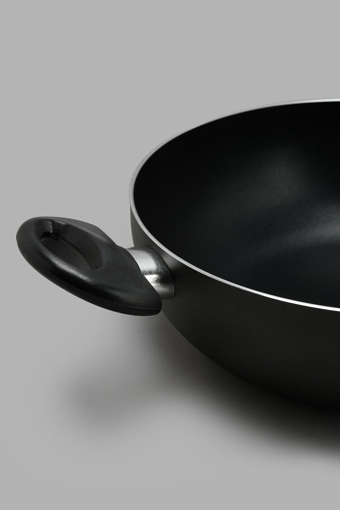 Redtag-Black-Aluminum-Non-Stick-Wok-Pan-(24cm)-Pans-Home-Dining-