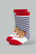 Redtag-Red-Bear-Print-4-Pack-Socks-(Ankle-Length)-Ankle-Socks-Infant-Boys-3 to 24 Months