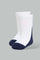 Redtag-Grey-Stripe-Print-4-Pack-Socks-(Ankle-Length)-Ankle-Socks-Infant-Boys-3 to 24 Months