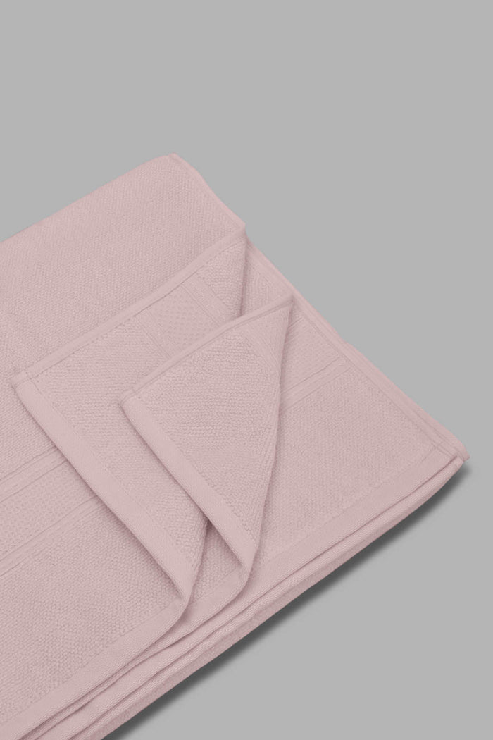 Redtag-Pink-Textured-Cotton-Bath-Towel-Category:Towels,-Colour:Pink,-Filter:Home-Bathroom,-HMW-BAC-Towels,-New-In,-New-In-HMW-BAC,-Non-Sale,-Section:Homewares,-W22O-Home-Bathroom-