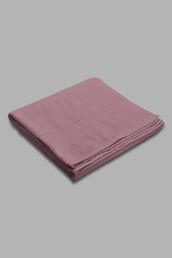 Redtag-Purple-Textured-Cotton-Beach-Towel-Category:Towels,-Colour:Purple,-Filter:Home-Bathroom,-HMW-BAC-Towels,-New-In,-New-In-HMW-BAC,-Non-Sale,-Section:Homewares,-W22O-Home-Bathroom-