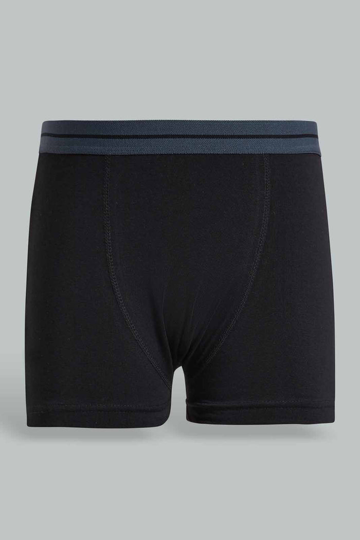 Redtag-Charcoal/Grey-Mel/Black-3-Pcs-Pack-Boxer-Shorts-365,-BSR-Boxers,-Category:Boxers,-Colour:Assorted,-Deals:New-In,-Filter:Senior-Boys-(9-to-14-Yrs),-New-In-BSR-APL,-Non-Sale,-Section:Boys-(0-to-14Yrs)-Senior-Boys-9 to 14 Years