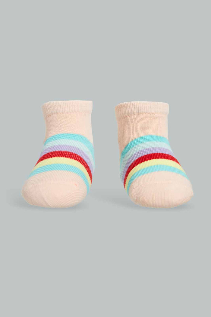 Redtag-Multi-Colour-4Pcs-Pack-Ankle-Length-Socks-365,-Category:Socks,-Colour:Assorted,-Deals:New-In,-Filter:Infant-Girls-(3-to-24-Mths),-ING-Socks,-New-In-ING-APL,-Non-Sale,-Section:Girls-(0-to-14Yrs)-Infant-Girls-3 to 24 Months