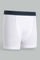 Redtag-White/Black/Grey-Mel-3-Pcs-Pack-Boxer-Shorts-365,-BSR-Boxers,-Category:Boxers,-Colour:Assorted,-Deals:New-In,-Filter:Senior-Boys-(9-to-14-Yrs),-New-In-BSR-APL,-Non-Sale,-Section:Boys-(0-to-14Yrs)-Senior-Boys-9 to 14 Years