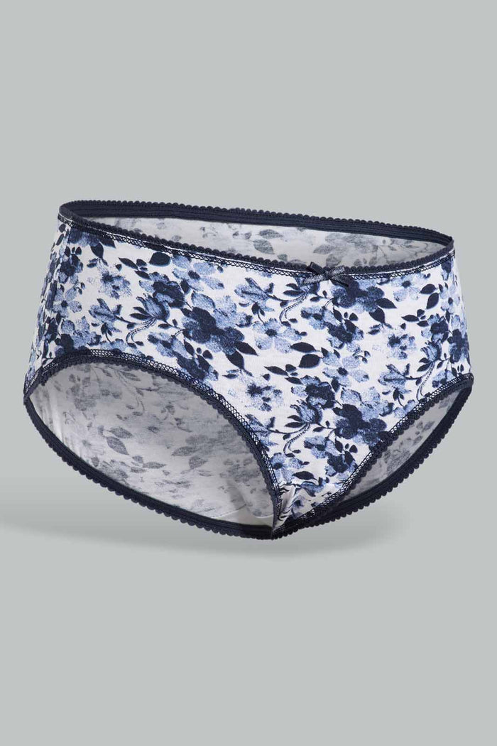 Redtag-Assoted-Print/Plain-Boyleg-Brief-(5-Pack)-365,-Category:Briefs,-Colour:Assorted,-Deals:New-In,-Filter:Women's-Clothing,-New-In-Women-APL,-Non-Sale,-Section:Women,-Women-Briefs--