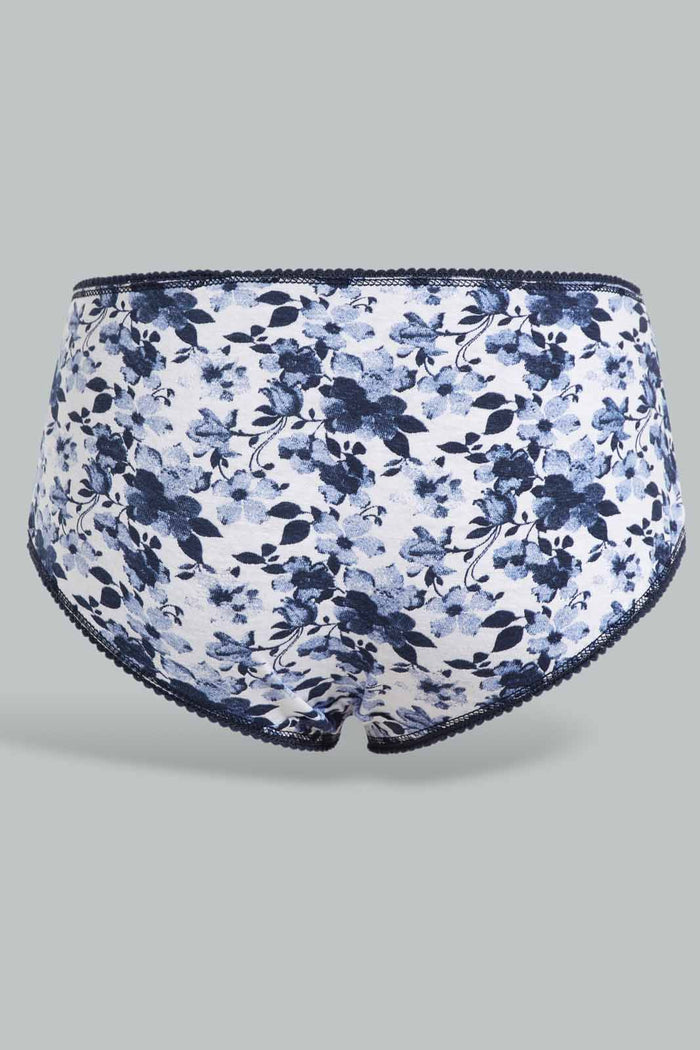 Redtag-Assoted-Print/Plain-Boyleg-Brief-(5-Pack)-365,-Category:Briefs,-Colour:Assorted,-Deals:New-In,-Filter:Women's-Clothing,-New-In-Women-APL,-Non-Sale,-Section:Women,-Women-Briefs--