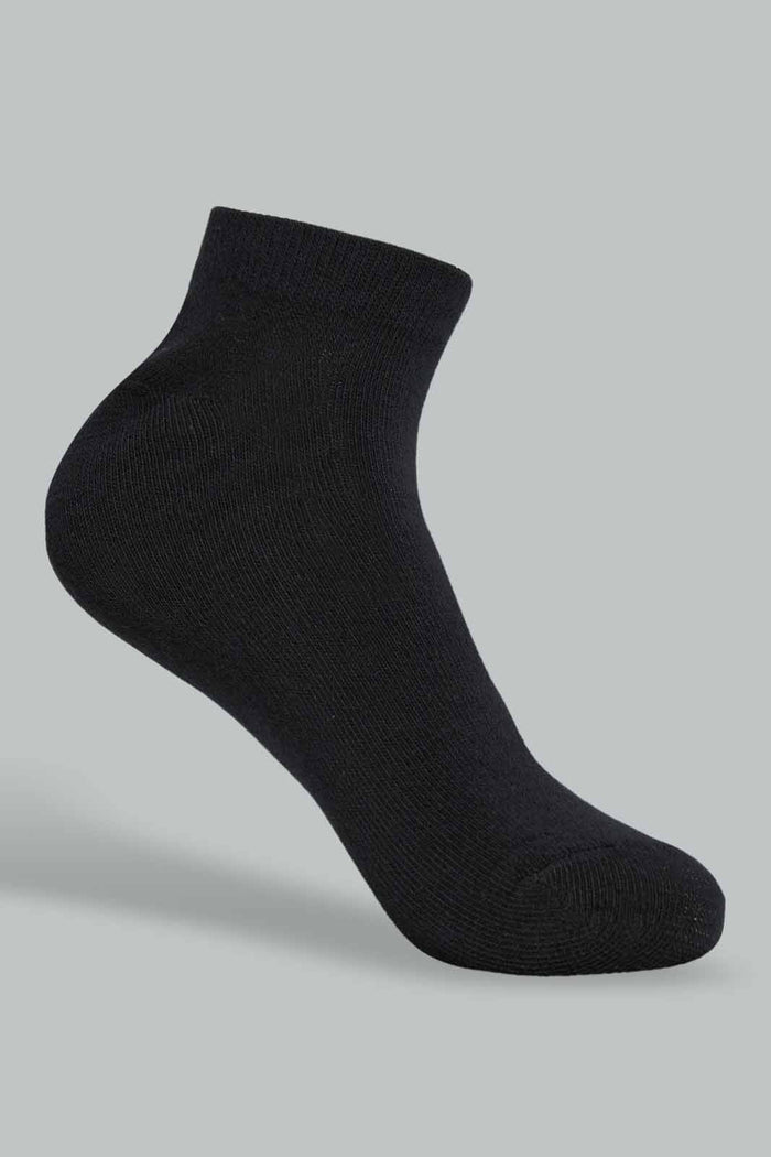 Redtag-Black-Plain-Ankle-Socks-(5-Pack)-365,-Category:Socks,-Colour:Black,-Deals:4-For-90,-Deals:New-In,-Filter:Women's-Clothing,-New-In-Women-APL,-Section:Women,-Women-Socks--