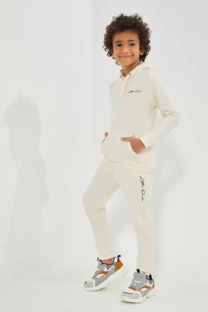 Redtag-Beige-Printed-Hooded-Jogsuit-BOY-Jog-Sets,-Category:Jog-Sets,-Colour:Beige,-Deals:New-In,-Filter:Boys-(2-to-8-Yrs),-New-In-BOY-APL,-Non-Sale,-Section:Boys-(0-to-14Yrs),-W22A-Boys-2 to 8 Years