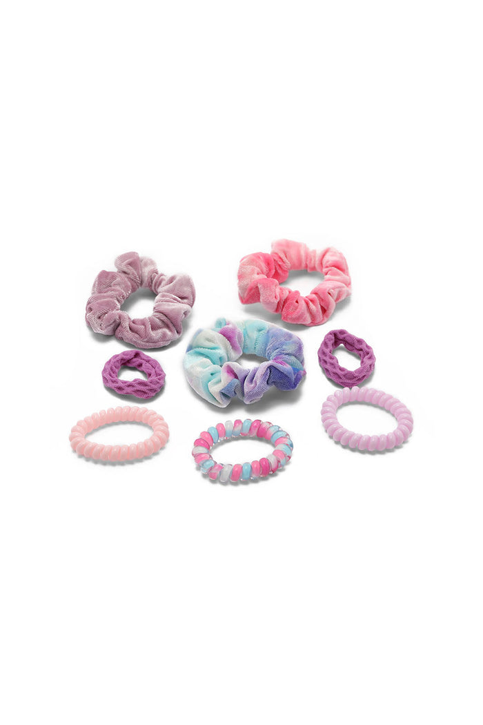 Redtag-S/3-Scrunchie+S/3-Telephone-Wire+S/2-Hair-Tie-Category:Hair-Accessories,-Colour:Assorted,-Dept:Girls,-Filter:Girls-Accessories,-GIR-Hair-Accessories,-New-In,-New-In-GIR-ACC,-Non-Sale,-S23A,-Section:Girls-(0-to-14Yrs)-Girls-