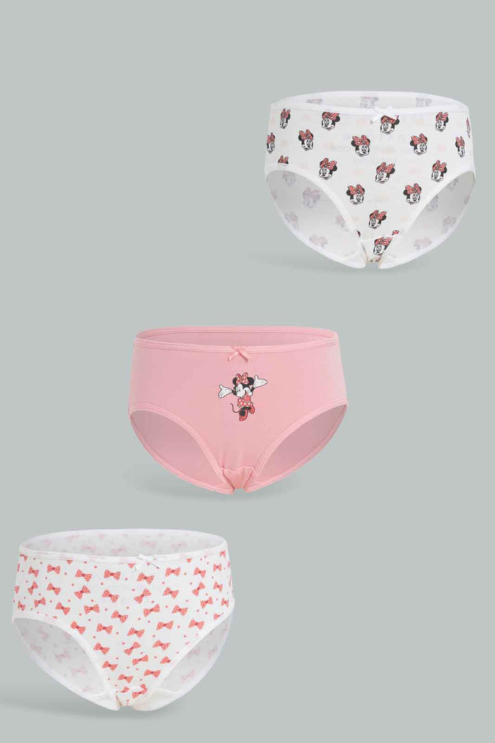 Redtag-Girls-3Pk-Character-Brief---Minni-365,-Category:Briefs,-Colour:Red,-Deals:New-In,-ESS,-Filter:Girls-(2-to-8-Yrs),-GIR-Briefs,-New-In-GIR-APL,-Non-Sale,-Section:Girls-(0-to-14Yrs)-Girls-2 to 8 Years