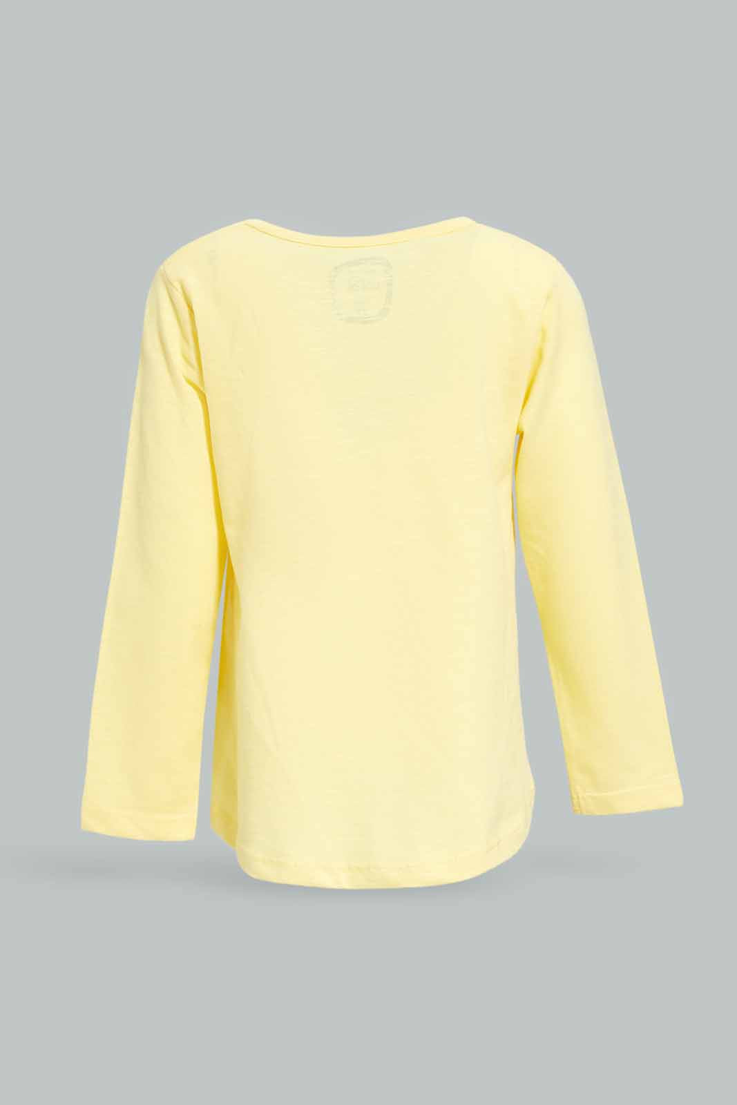Buy Infant Girls Yellow Plain T Shirt for Girls 123897381 in UAE REDTAG