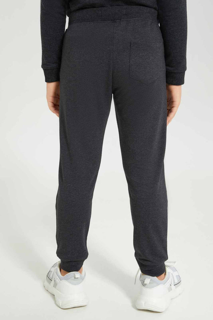 Redtag-Boys-Charcoal-Jogpant-With-Print-BOY-Joggers,-Category:Joggers,-Colour:Charcoal,-Deals:New-In,-Dept:Boys,-Filter:Boys-(2-to-8-Yrs),-New-In-BOY-APL,-Non-Sale,-S23A,-Section:Boys-(0-to-14Yrs),-TBL-Boys-2 to 8 Years