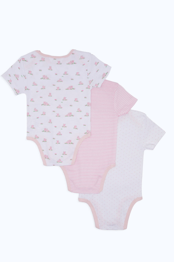Redtag-Pink-Assorted-3-Piece---Girl-Bodysuit-Category:Bodysuits,-Colour:Beige,-Deals:New-In,-Dept:New-Born,-Filter:Baby-(0-to-12-Mths),-H1:KWR,-H2:NBF,-H3:RMS,-H4:BSS,-NBF-Bodysuits,-New-In-NBF-APL,-Non-Sale,-S23C,-Season:S23C,-Section:Boys-(0-to-14Yrs)-Baby-0 to 12 Months