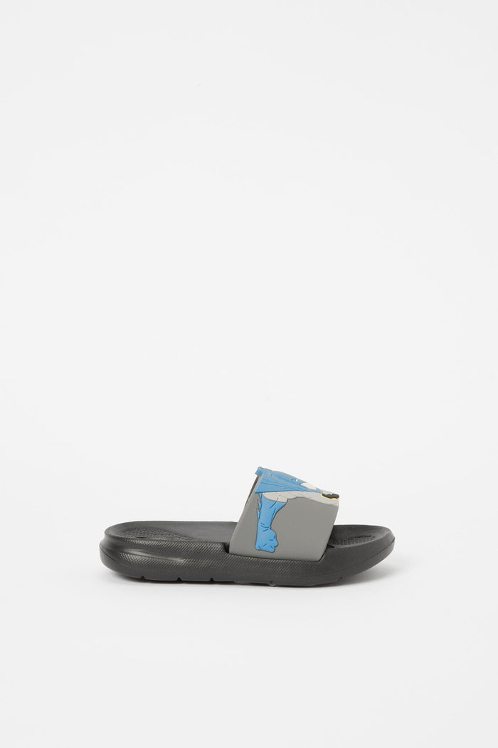 Redtag-Grey-Batman-Character-Slide-BOY-Flip-Flops,-Category:Shoes,-CHR,-CHR:CHR,-Colour:Grey,-Deals:New-In,-Filter:Boys-Footwear-(3-to-5-Yrs),-H1:FOO,-H2:BOY,-H3:SAF,-H4:FLF,-New-In-BOY-FOO,-Non-Sale,-S23B,-Season:S23B,-Section:Boys-(0-to-14Yrs)-Boys-3 to 5 Years