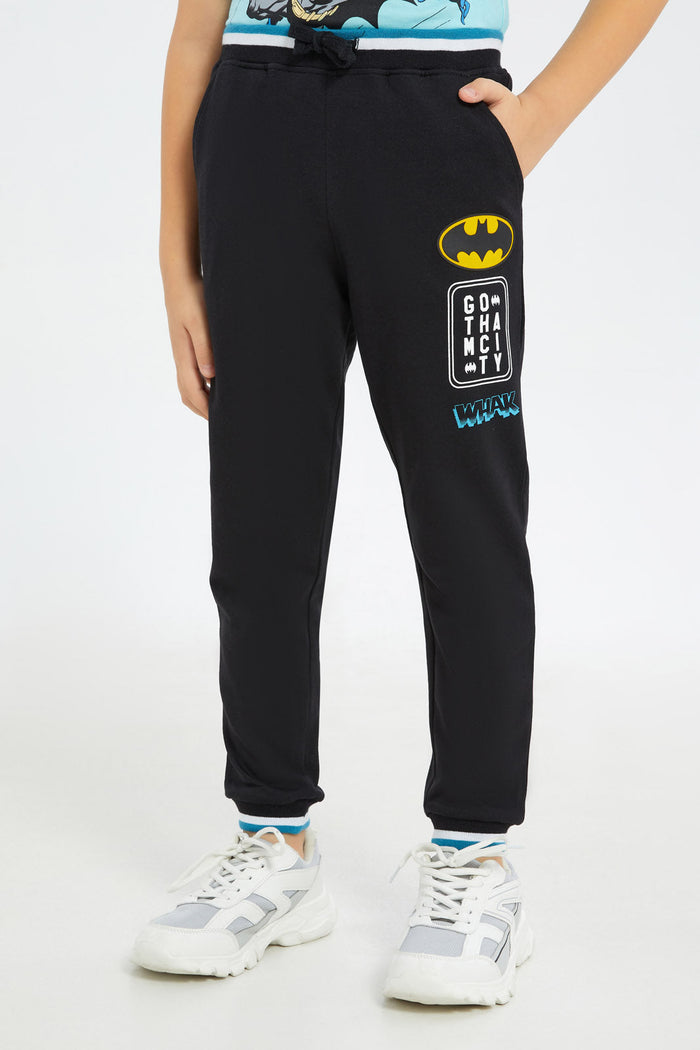 Redtag-Boys-Black-Batman-Jog-Pant-BOY-Joggers,-Category:Joggers,-CHA,-Colour:Charcoal,-Deals:New-In,-Dept:Boys,-Filter:Boys-(2-to-8-Yrs),-H1:KWR,-H2:BOY,-H3:SPW,-H4:ATP,-New-In-BOY-APL,-Non-Sale,-S23C,-Season:S23C,-Section:Boys-(0-to-14Yrs),-TBL-Boys-2 to 8 Years