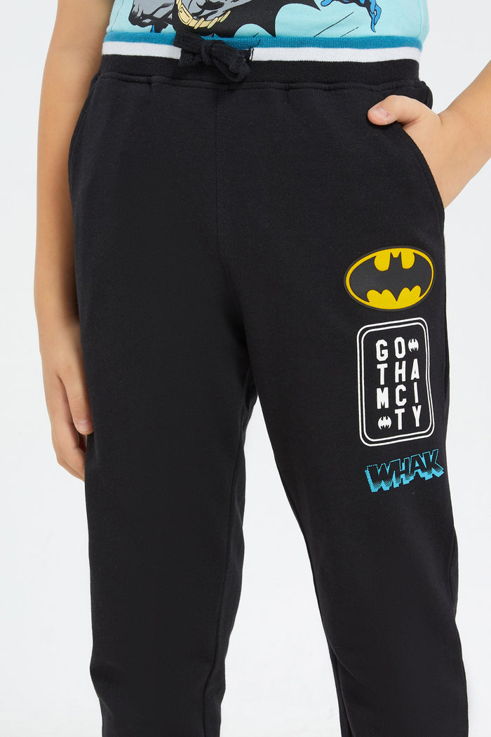 Redtag-Boys-Black-Batman-Jog-Pant-BOY-Joggers,-Category:Joggers,-CHA,-Colour:Charcoal,-Deals:New-In,-Dept:Boys,-Filter:Boys-(2-to-8-Yrs),-H1:KWR,-H2:BOY,-H3:SPW,-H4:ATP,-New-In-BOY-APL,-Non-Sale,-S23C,-Season:S23C,-Section:Boys-(0-to-14Yrs),-TBL-Boys-2 to 8 Years