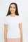 Redtag-Girls-White-Rib-Half-Placket-Top-Category:T-Shirts,-Colour:White,-Deals:New-In,-Dept:Girls,-Filter:Senior-Girls-(8-to-14-Yrs),-GSR-T-Shirts,-H1:KWR,-H2:GSR,-H3:TSH,-H4:CAT,-New-In-GSR-APL,-Non-Sale,-S23C,-Season:S23C,-Section:Girls-(0-to-14Yrs),-TBL-Senior-Girls-9 to 14 Years