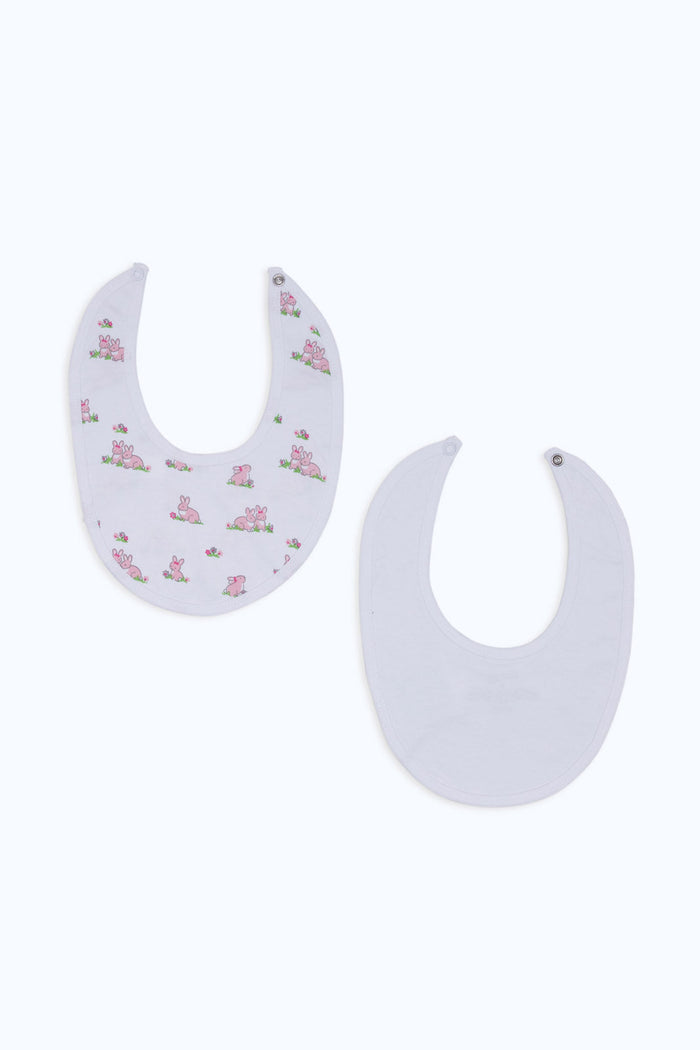 Redtag-Girls-Pink-2-Piece-Girls-Bib-Category:Newborn-Accessories,-Colour:White,-Deals:New-In,-Dept:New-Born,-Filter:Baby-(0-to-12-Mths),-H1:KWR,-H2:NBF,-H3:ACC,-H4:BAM,-NBG-Newborn-Accessories,-New-In-NBG-APL,-Non-Sale,-PPE,-S23C,-Season:S23C,-Section:Boys-(0-to-14Yrs)-Baby-0 to 12 Months