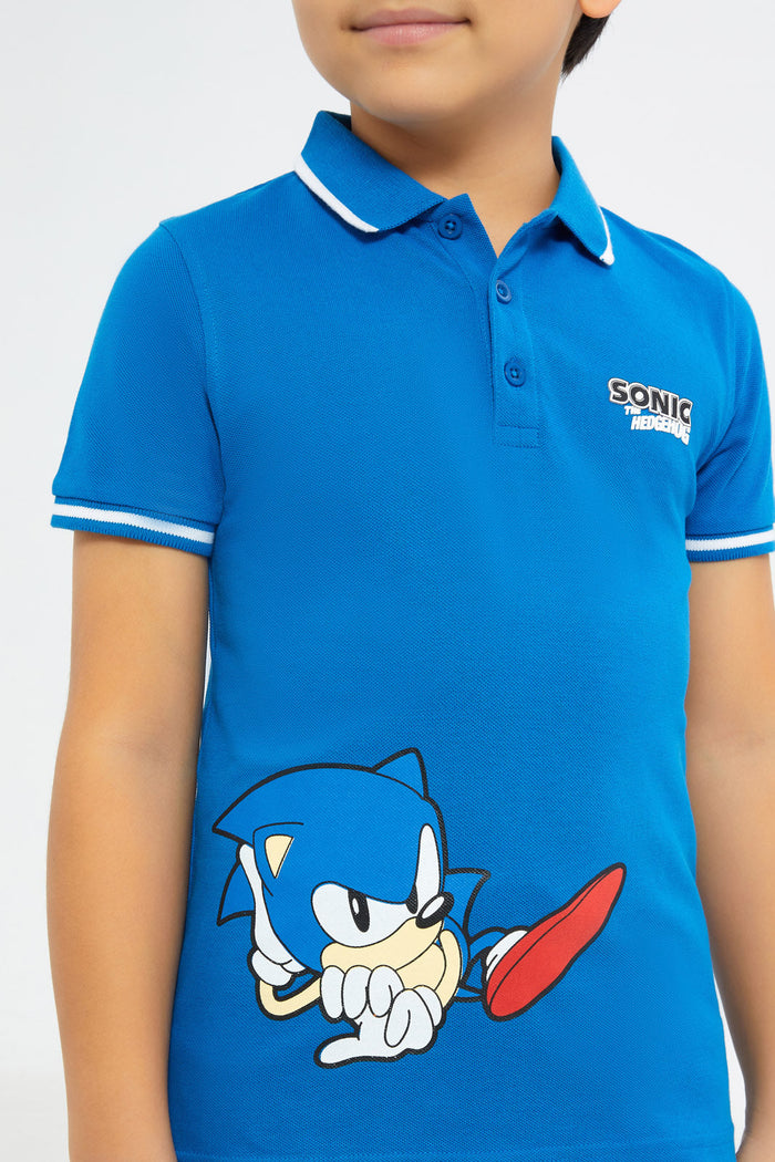 Redtag-Boys-Blue-Sonic-Polo-Shirt-BOY-Polo-T-Shirts,-Category:Polo-T-Shirts,-CHA,-Colour:Black,-Deals:New-In,-Dept:Boys,-Filter:Boys-(2-to-8-Yrs),-H1:KWR,-H2:BOY,-H3:TSH,-H4:POS,-New-In-BOY-APL,-Non-Sale,-S23C,-Season:S23C,-Section:Boys-(0-to-14Yrs),-TBL-Boys-2 to 8 Years