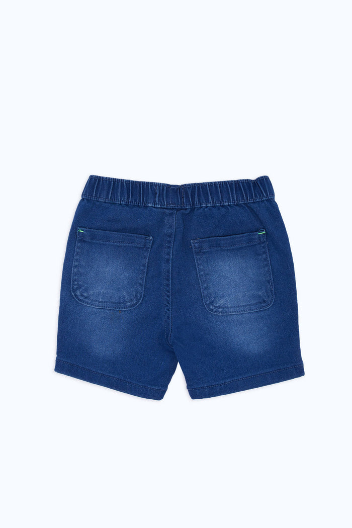 Redtag-Boys-Pull-On-Midwash-Denim-Shorts-Category:Shorts,-Colour:Blue,-Deals:New-In,-Event:STRATEGY,-Filter:Infant-Boys-(3-to-24-Mths),-H1:KWR,-H2:INB,-H3:DNB,-H4:SRT,-INB-Shorts,-New-In-INB-APL,-Non-Sale,-Promo:VLM,-S23C,-Season:S23C,-Section:Boys-(0-to-14Yrs),-VLM-Infant-Boys-3 to 24 Months