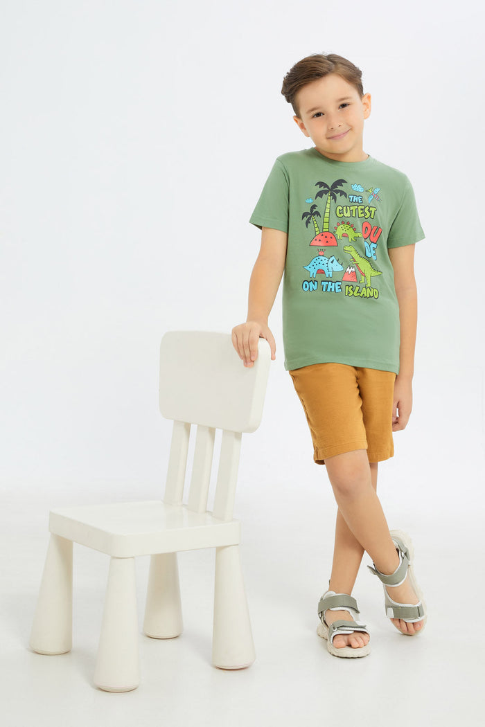 Redtag-Boys-Brown-Cotton-Slub-Pullon-Shorts-BOY-Shorts,-Category:Shorts,-Colour:Brown,-Deals:New-In,-Filter:Boys-(2-to-8-Yrs),-H1:KWR,-H2:BOY,-H3:TRS,-H4:SRT,-New-In-BOY-APL,-Non-Sale,-S23D,-Season:S23D,-Section:Boys-(0-to-14Yrs)-Boys-2 to 8 Years