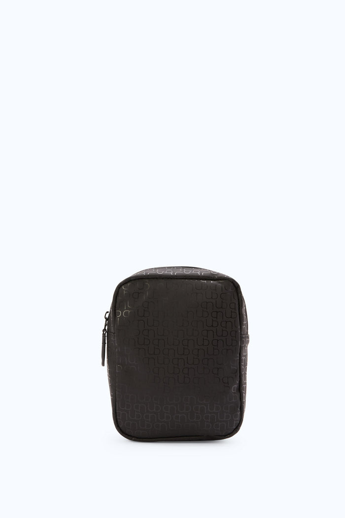 Redtag-Black-Printed-Cross-Body-Bag-Category:Bags,-Colour:Black,-Filter:Men's-Accessories,-Men-Bags,-New-In,-New-In-Men-ACC,-Non-Sale,-S23B,-Section:Men-Men's-