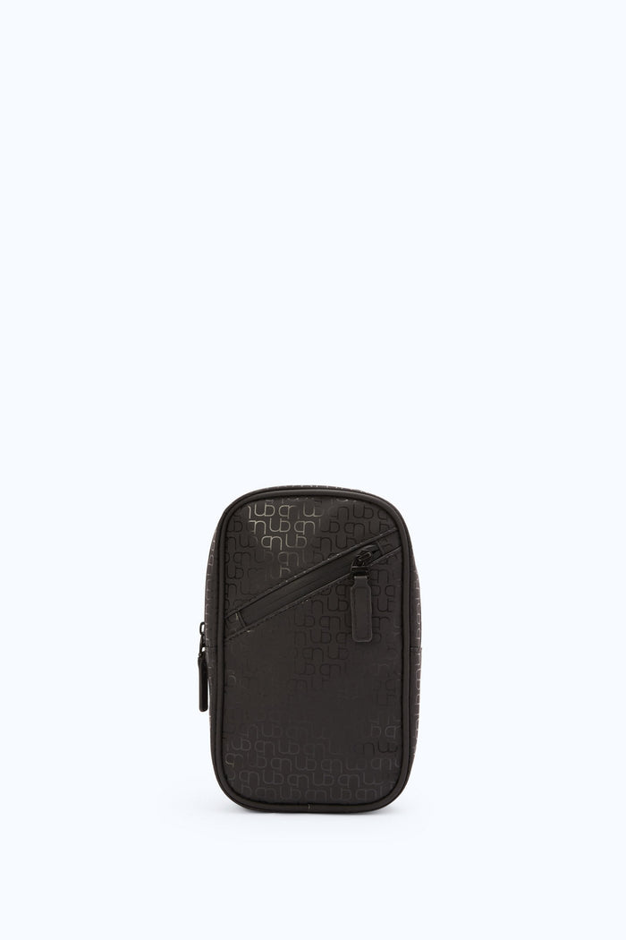 Redtag-Black-Printed-Cross-Sling-Bag-Category:Bags,-Colour:Black,-Filter:Men's-Accessories,-Men-Bags,-New-In,-New-In-Men-ACC,-Non-Sale,-S23B,-Section:Men-Men's-