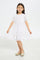 Redtag-Girls-White-Floral-Glitter-Dress-Category:Dresses,-Colour:White,-Deals:New-In,-Event:,-Filter:Girls-(2-to-8-Yrs),-GIR-Dresses,-H1:KWR,-H2:GIR,-H3:DRS,-H4:CAD,-New-In-GIR-APL,-Non-Sale,-Promo:,-RMD,-S23D,-Season:S23C,-Section:Girls-(0-to-14Yrs)-Girls-2 to 8 Years