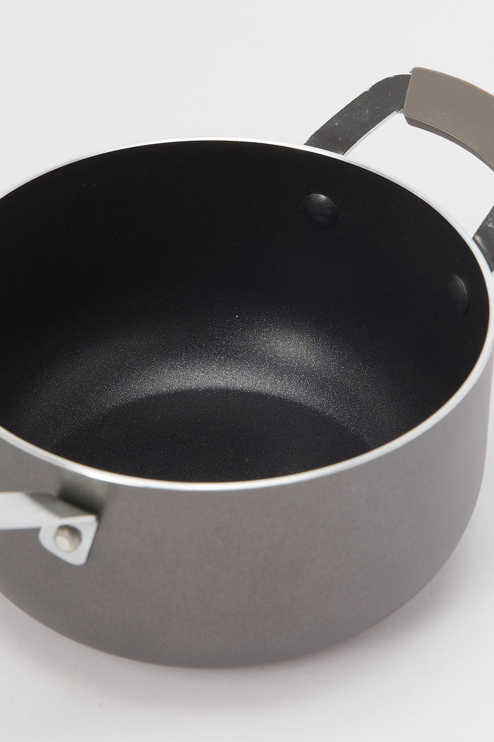 Redtag-Black-Aluminum-Non-Stick-Mini-Sauce-Pot-(14Cm)-365,-Category:Pans,-Colour:Black,-Deals:New-In,-Filter:Home-Dining,-H1:HMW,-H2:DIN,-H3:COO,-H4:PAP,-HMW-DIN-Cookware,-New-In-HMW-DIN,-Non-Sale,-Season:365,-Section:Homewares,-Style:MINIATURE-Home-Dining-