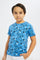 Redtag-Boys-Blue-Palm-Prined-Short-Sleeve-T-Shirt-BOY-T-Shirts,-Category:T-Shirts,-Colour:Blue,-Deals:New-In,-Filter:Boys-(2-to-8-Yrs),-H1:KWR,-H2:BOY,-H3:TSH,-H4:TSH,-New-In-BOY-APL,-Non-Sale,-Promo:TBL,-S23C,-Season:S23C,-Section:Boys-(0-to-14Yrs),-TBL-Boys-2 to 8 Years