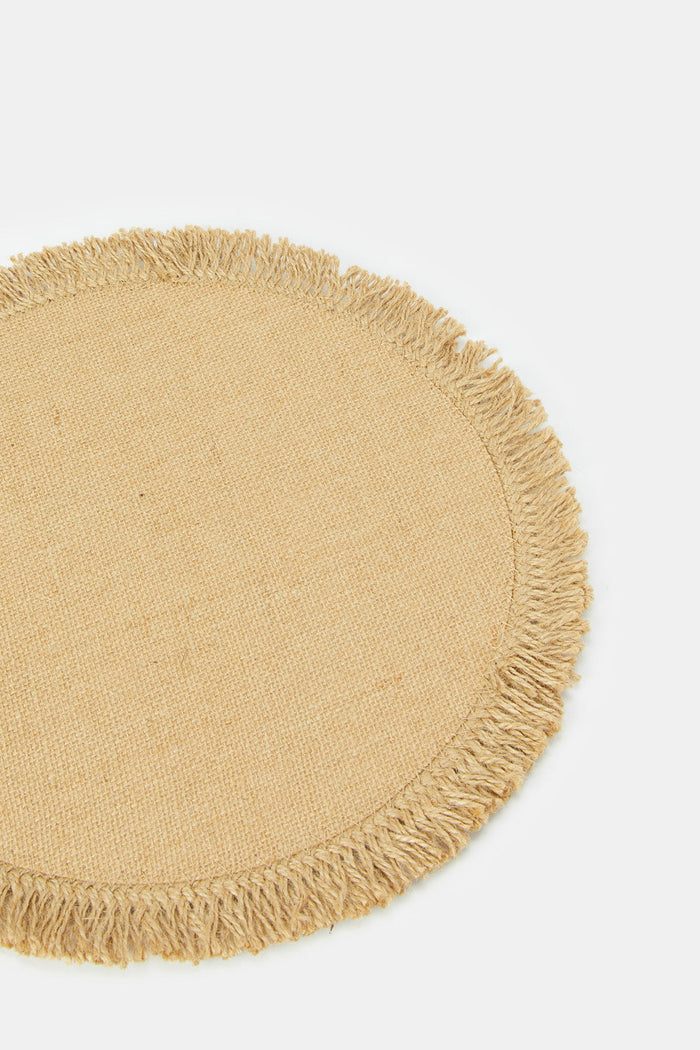 Redtag-Brown-Round-Placemat-Category:Placemats-&-Coasters,-Colour:Brown,-Deals:New-In,-Filter:Home-Dining,-H1:HMW,-H2:DIN,-H3:KIS,-H4:MAC,-HMW-DIN-Kitchen-Accessories,-HMWDINKISMAC,-New-In-HMW-DIN,-Non-Sale,-ProductType:Placemats,-Promo:MELODY,-S23C,-Season:S23C,-Section:Homewares,-Style:MAT-Home-Dining-