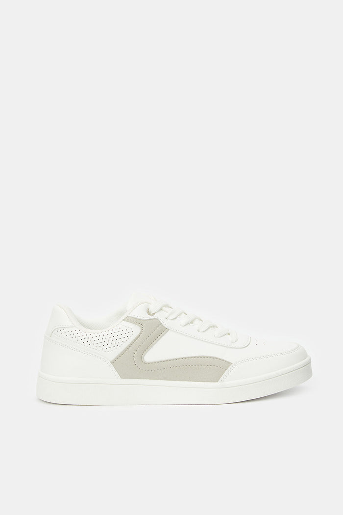 Redtag-White-Lace-Up-Sneakers-Category:Trainers,-Colour:White,-Deals:New-In,-Filter:Women's-Footwear,-FOOLADTRNCLT,-H1:FOO,-H2:LAD,-H3:TRN,-H4:CLT,-N/A,-New-In-Women-FOO,-Non-Sale,-ProductType:Lace-Up-Shoes,-S23C,-Season:S23C,-Section:Women,-Women-Trainers-Women's-
