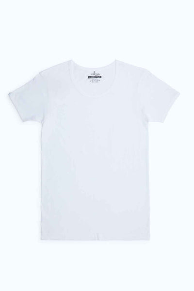 White short sleeve vest top