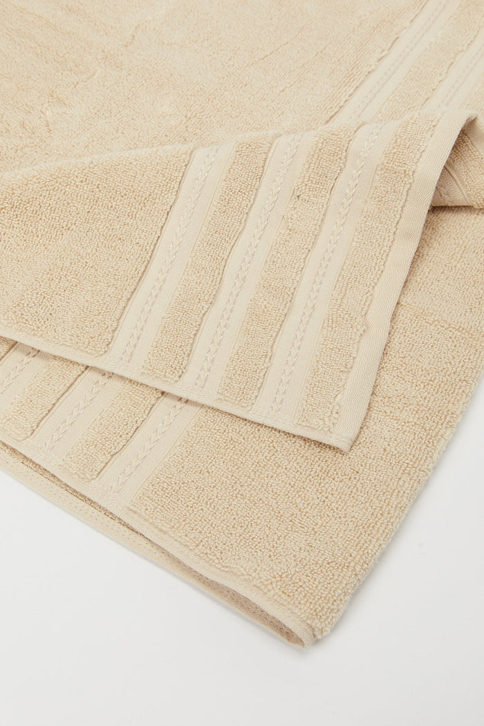 Redtag-Beige-Luxury-Cotton-Bath-Towel-Category:Towels,-Colour:Beige,-Deals:New-In,-Filter:Home-Bathroom,-H1:HMW,-H2:BAC,-H3:TOW,-H4:BAT,-HMW-BAC-Towels,-New-In-HMW-BAC,-Non-Sale,-S23C,-Season:S23C,-Section:Homewares,-Style:PREMIUM-Home-Bathroom-