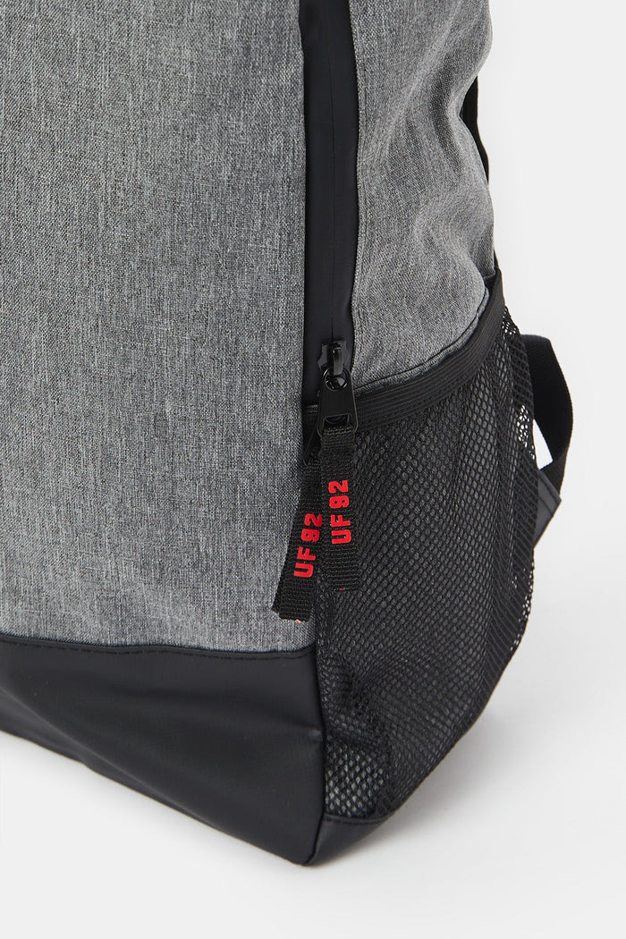 Redtag-Grey-And-Navy-Backpack-Category:Bags,-Colour:Assorted,-Deals:New-In,-Filter:Men's-Accessories,-H1:ACC,-H2:GEN,-H3:MEA,-H4:MEA-MENS-ACCESSORIES,-Men-Bags,-New-In,-New-In-Men-ACC,-Non-Sale,-ProductType:Backpacks,-Season:W23O,-Section:Men,-W23O-Men's-
