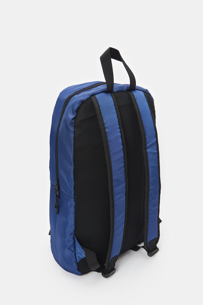 Redtag-Navy-Backpack-Category:Bags,-Colour:Assorted,-Deals:New-In,-Filter:Men's-Accessories,-H1:ACC,-H2:GEN,-H3:MEA,-H4:MEA-MENS-ACCESSORIES,-Men-Bags,-New-In,-New-In-Men-ACC,-Non-Sale,-ProductType:Backpacks,-Season:W23O,-Section:Men,-W23O-Men's-